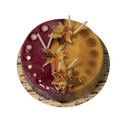 Butterscotch & Blueberry Cake