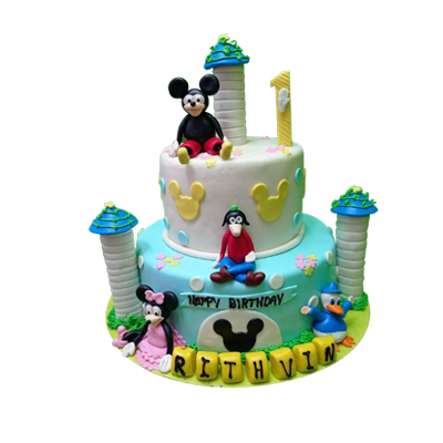 Mickey & Minnie Mouse Cake