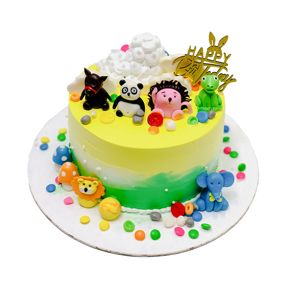 Animal Theme Cake