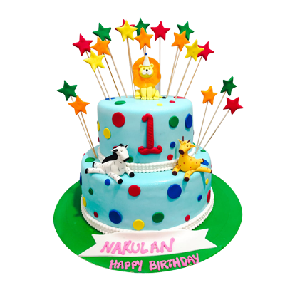 Animal Theme Cake