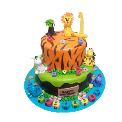 Jungle Theme Cake