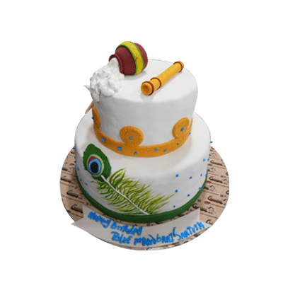 Krishna Themed Cake