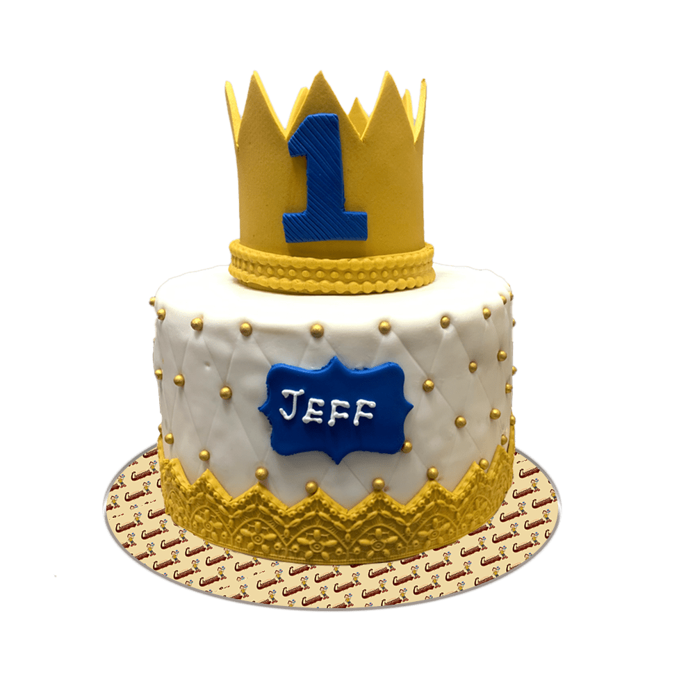 Little Prince Gold Crown Cake