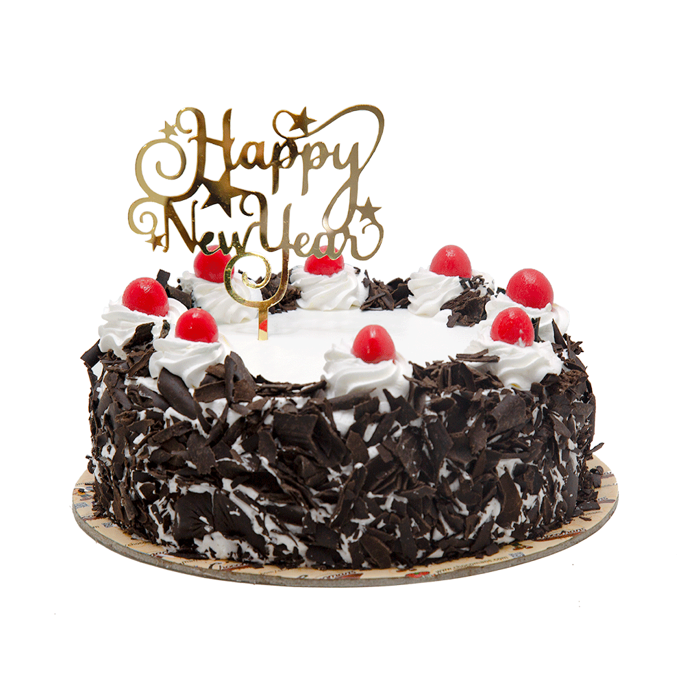 New Year Black Forest Cake