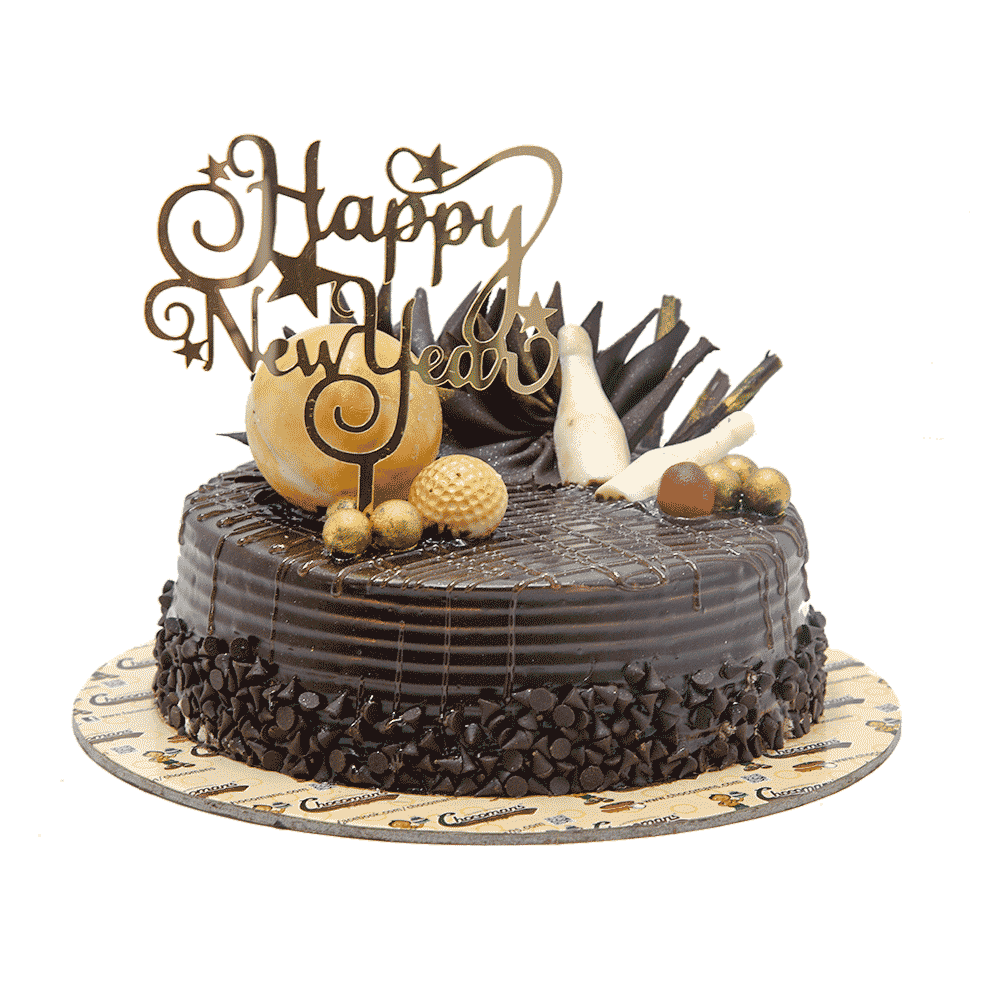 New Year Premium Chocolate Delight Cake