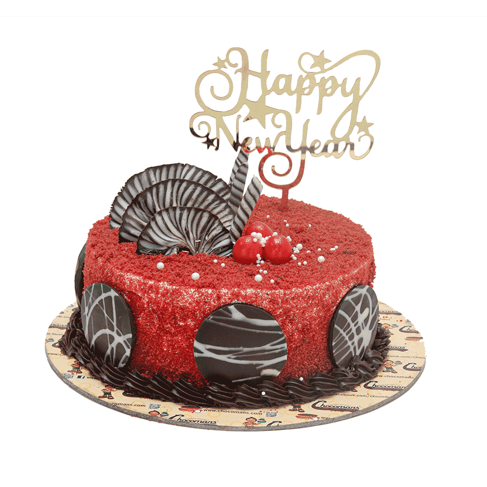 New Year Red Velvet Cake