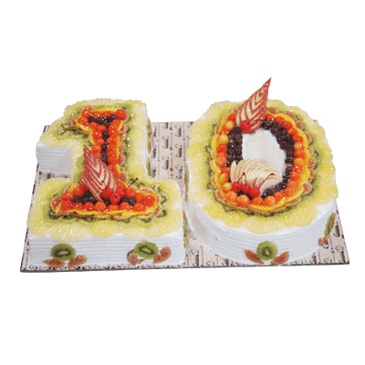 Number Ten Fruit Cake