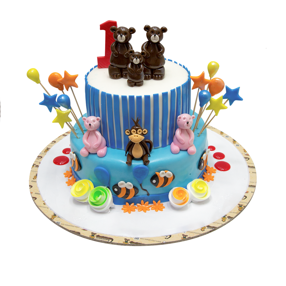 Teddy Bear Family Cake