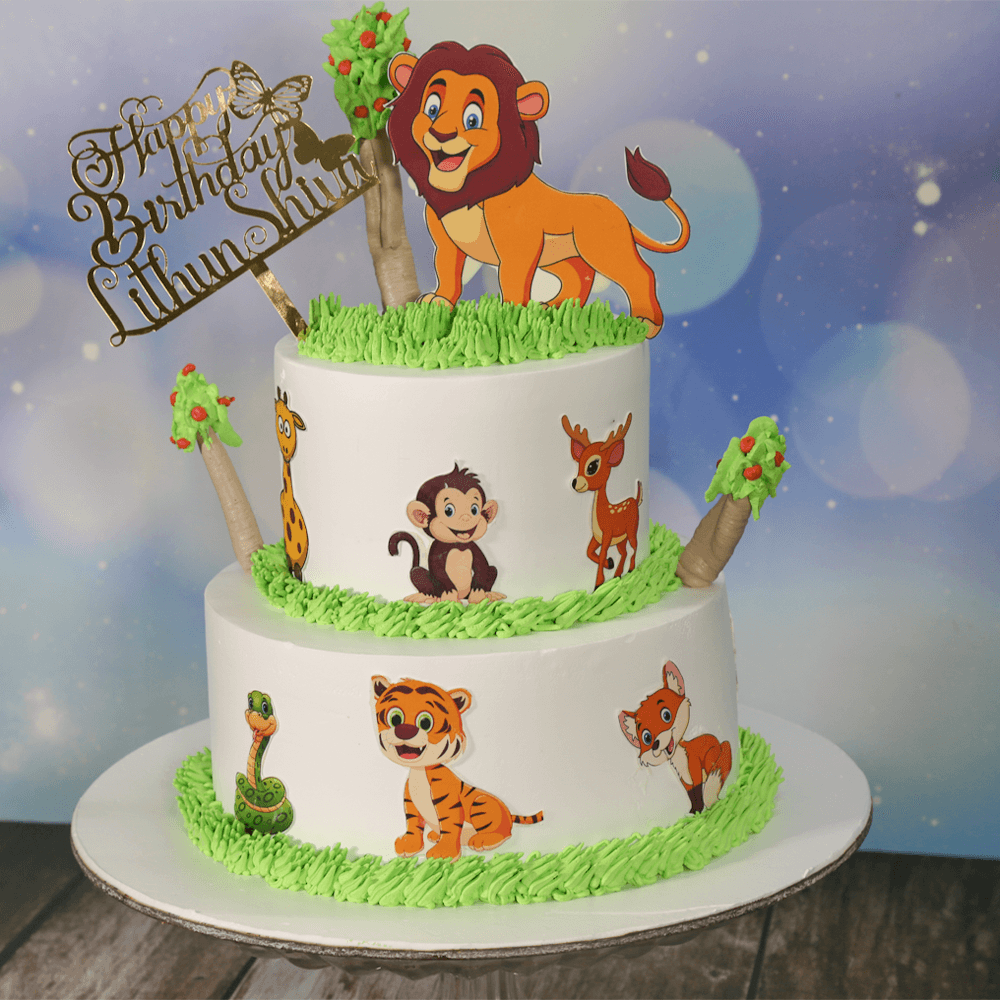 Animal Theme Cake