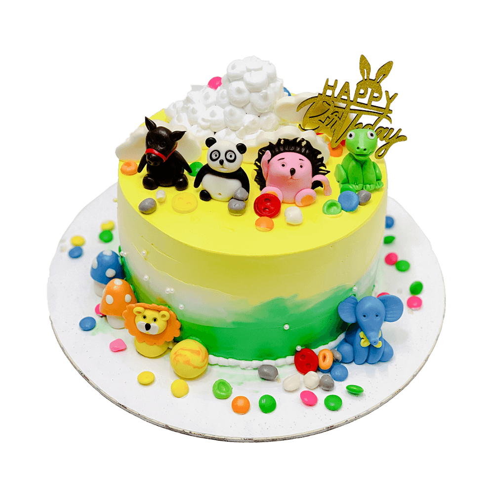 Animal Theme Cake