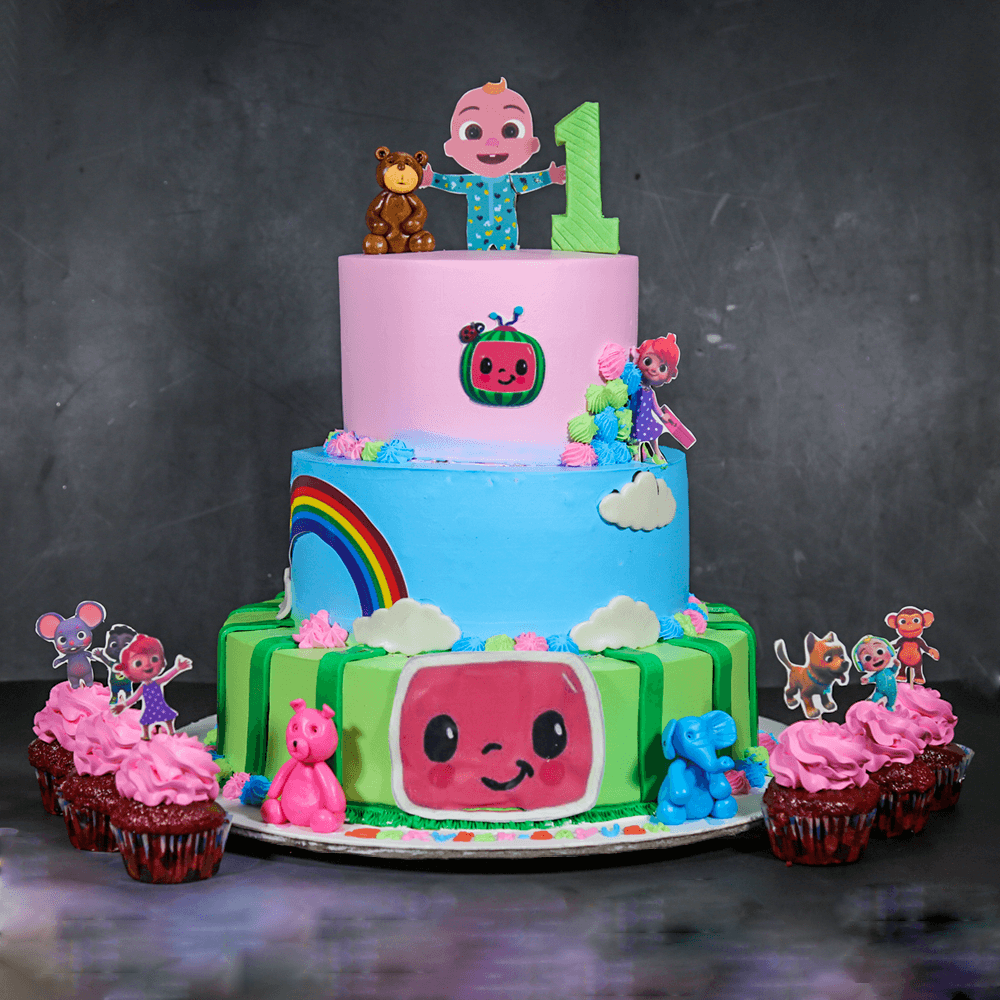 Cocomelon Theme Cake