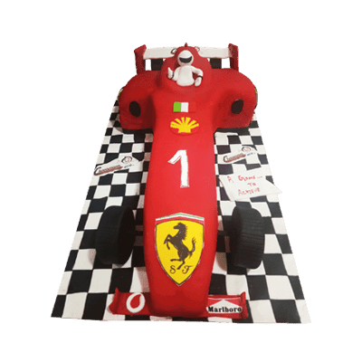 Ferrari Race Car Cake