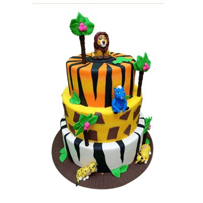 Jungle Theme Cake
