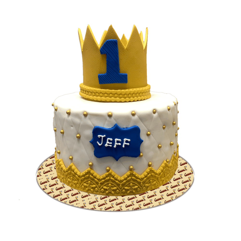 Little Prince Gold Crown Cake