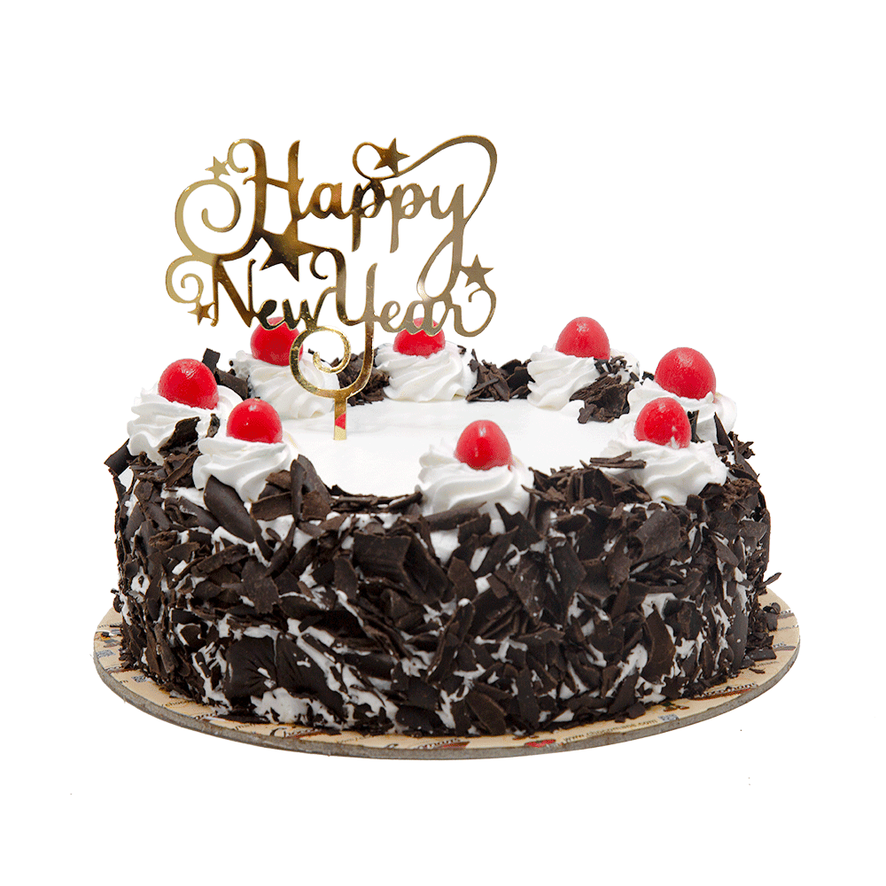 New Year Black Forest Cake
