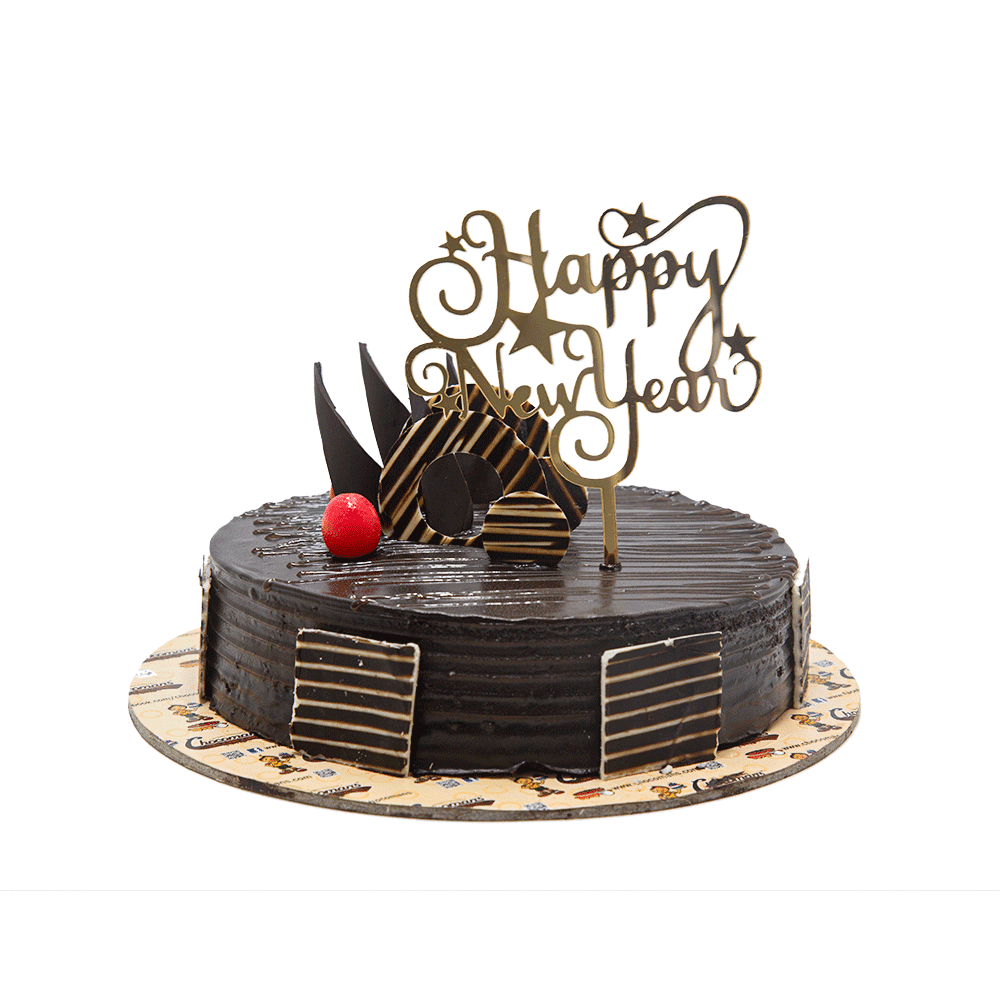 New Year Chocolate Truffle Cake