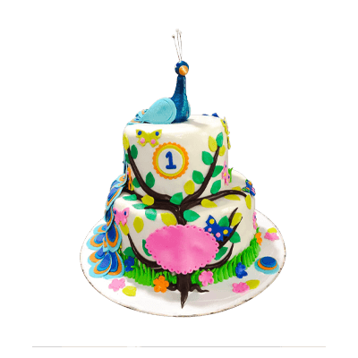 Peacock Cake