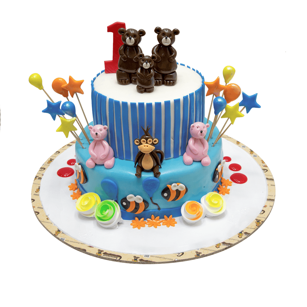 Teddy Bear Family Cake