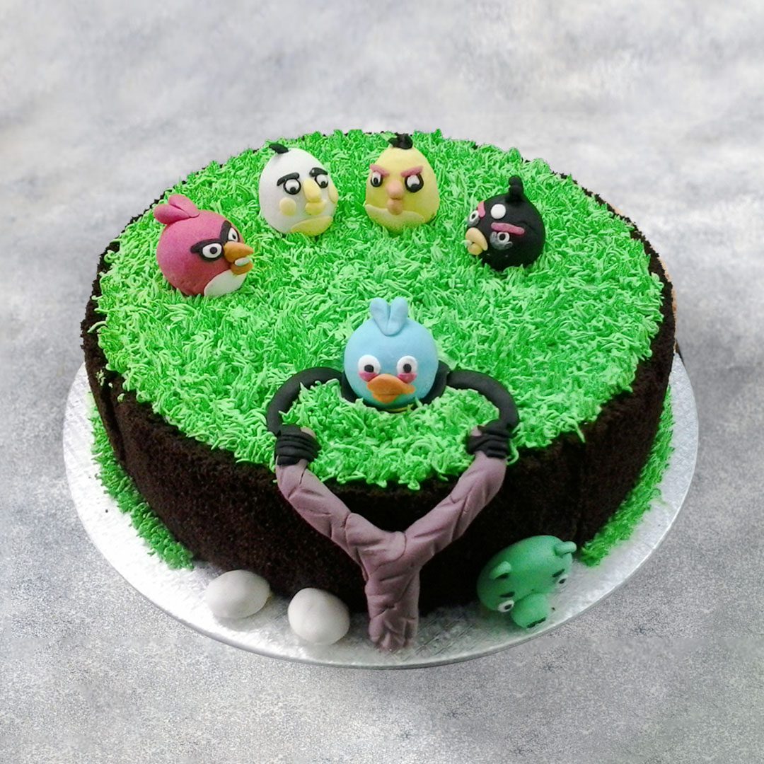 Angry Birds Photo Cake