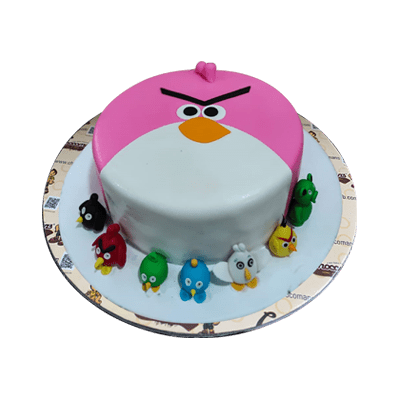 Angry Birds Piggy Theme Cake  Gift Abu Dhabi Online