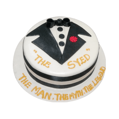 Classic Gentleman Cake – Creme Castle