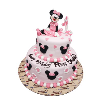 Send Online 5 kg 2 tier designer fondant cake 1 Order Delivery |  flowercakengifts