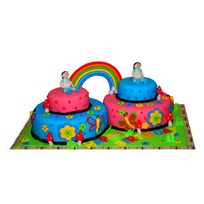 Half Birthday Cake for Twins | Mickey & Minnie Mouse | MrCake