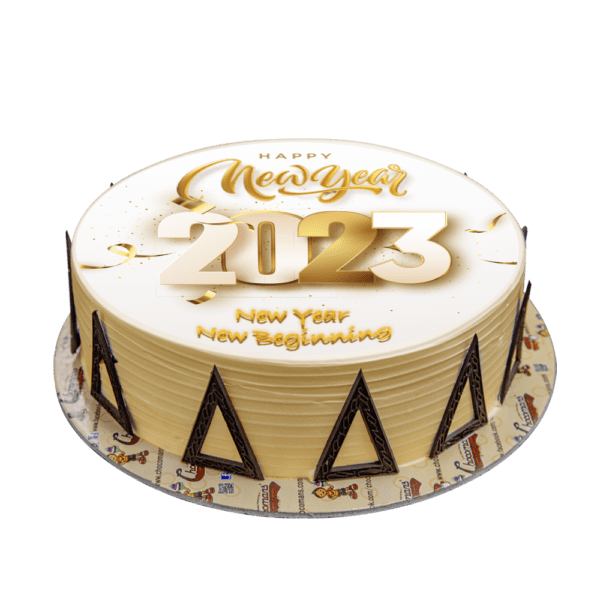 New year Photo Cake Template – 2023