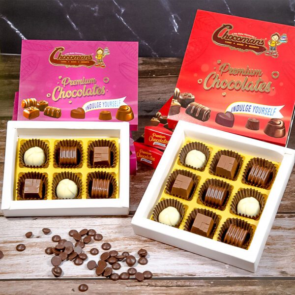 Premium Chocolates 6-piece and 9-piece combo packs