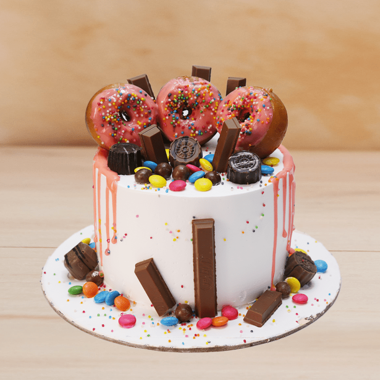 Chocolate Donut Drip Cake