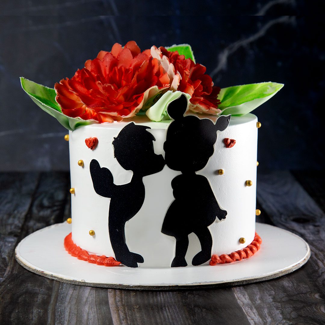 LOVE VALENTINE CREAM CAKE - Rashmi's Bakery